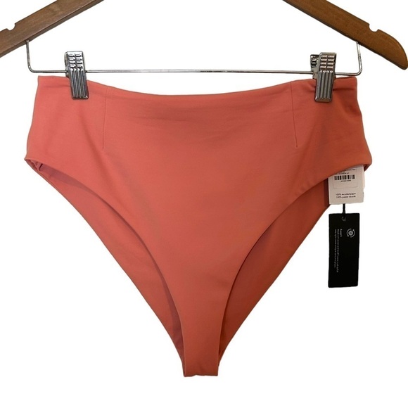 NOIZE Elsie High Rise Swim Bottoms- Dusty Rose - Picture 5 of 10